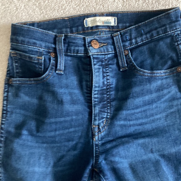 Madewelll Women Blue Skinny Jeans 10” High- Rise Sz 24 Zipper And 5 pickets - Picture 12 of 12